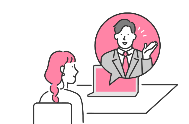 オンラインでマネーセミナーを受講する女性